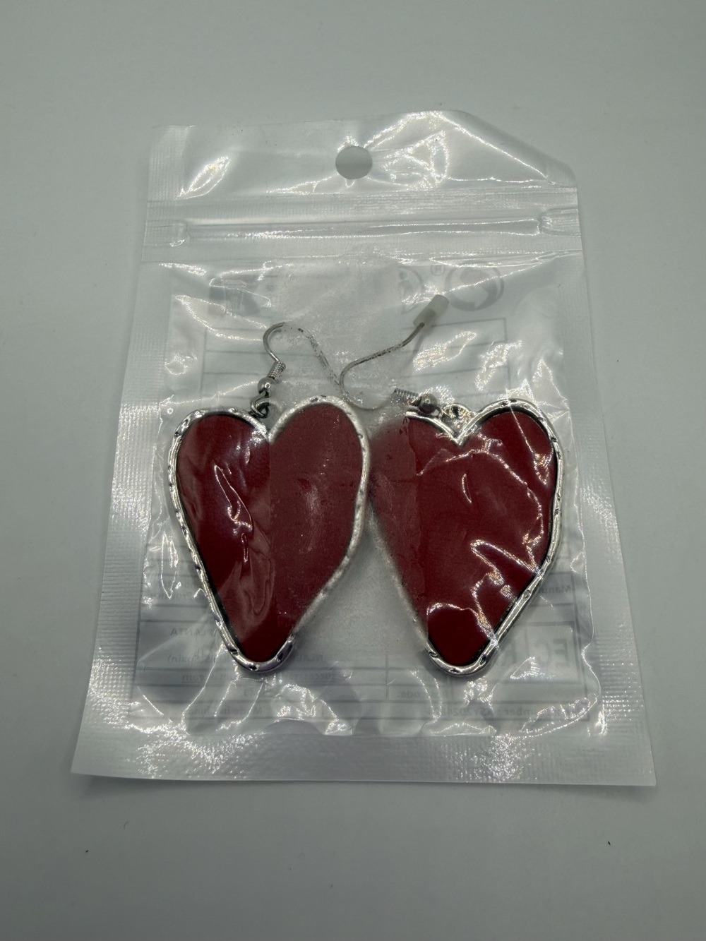 Red Heart Dangle Earrings - Women's Fashion Jewelry